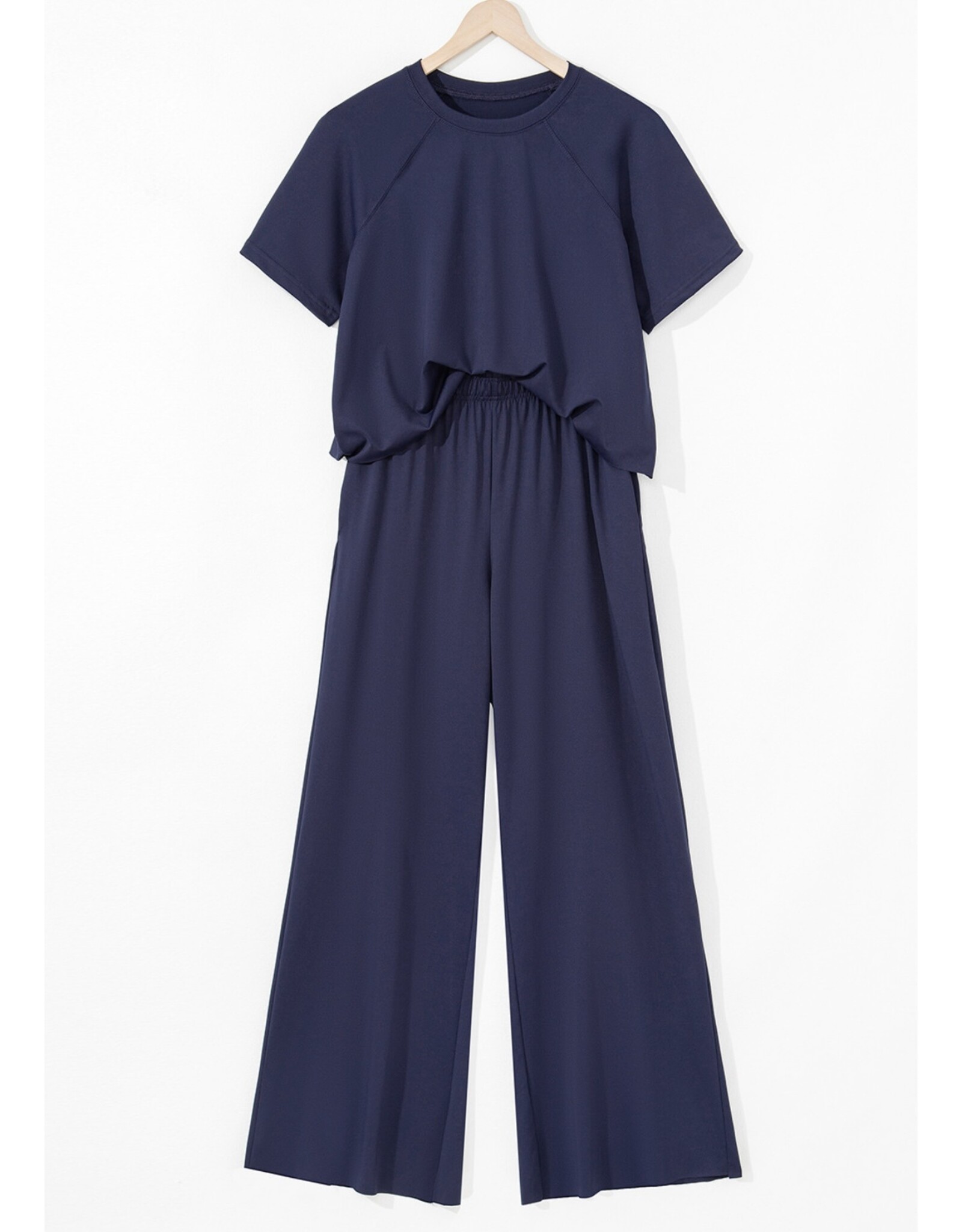 Loose Tee & Wide Leg Pants Set