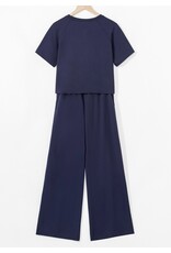 Loose Tee & Wide Leg Pants Set