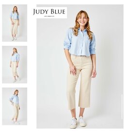 Judy Blue Judy Blue HR crop wide leg BONE jeans