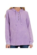 washed gauze raw edge hoodie washed gauze raw edge hoodie