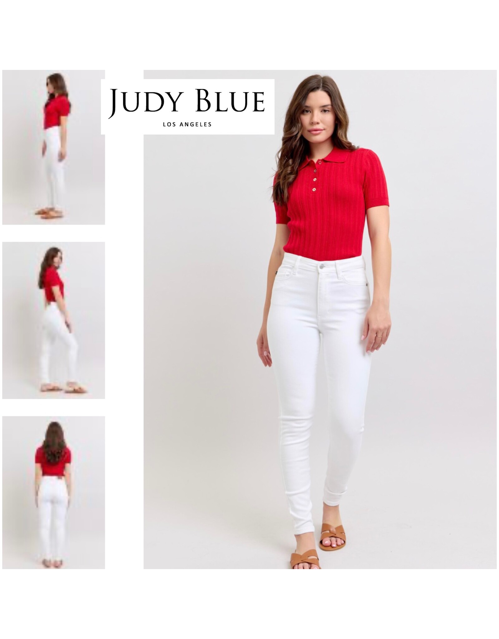 Judy Blue Judy Blue HW White Skinny Jean