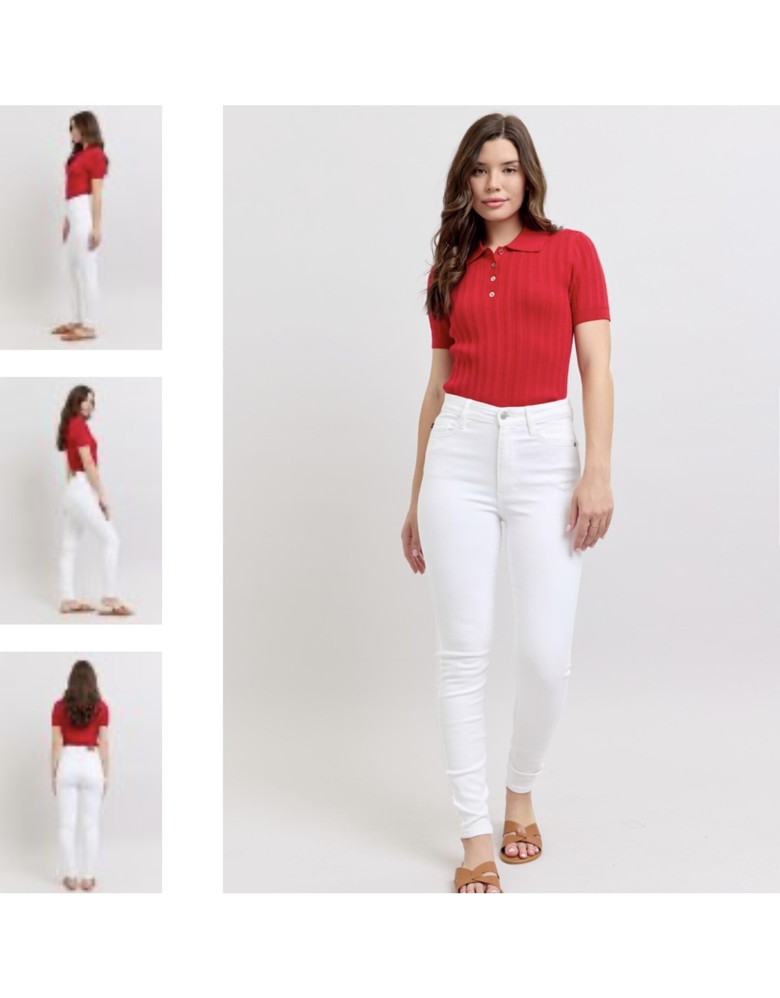 Judy Blue Judy Blue HW White Skinny Jean