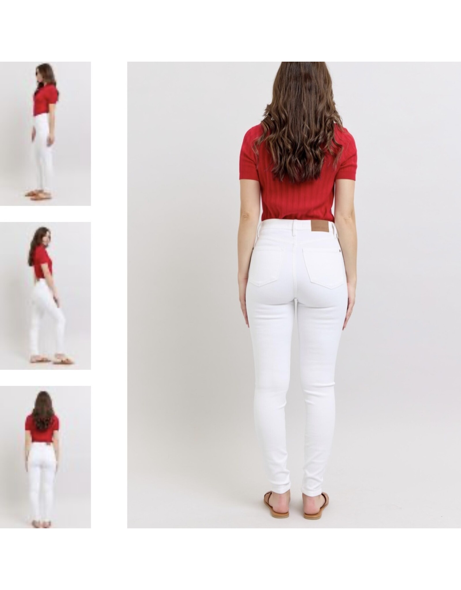 Judy Blue Judy Blue HW White Skinny Jean