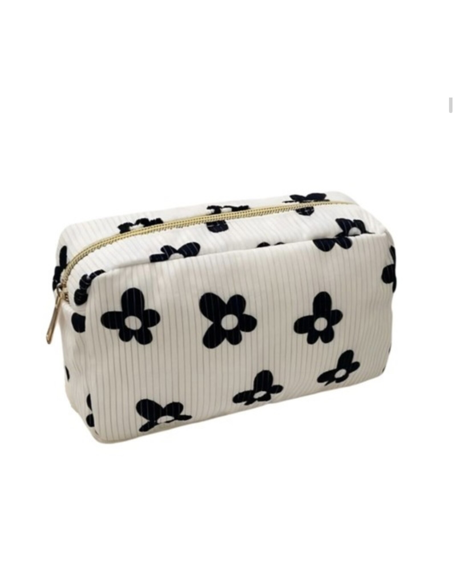 Corduroy cosmetic makeup bag