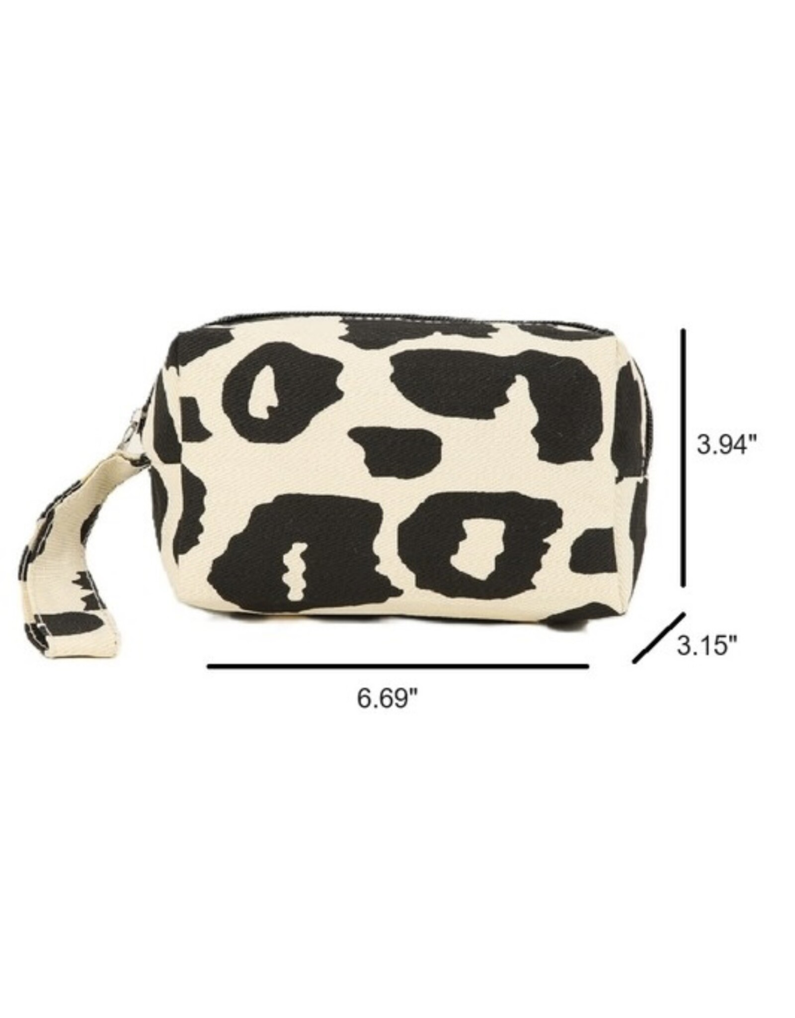 Leopard cosmetic makeup travel bag