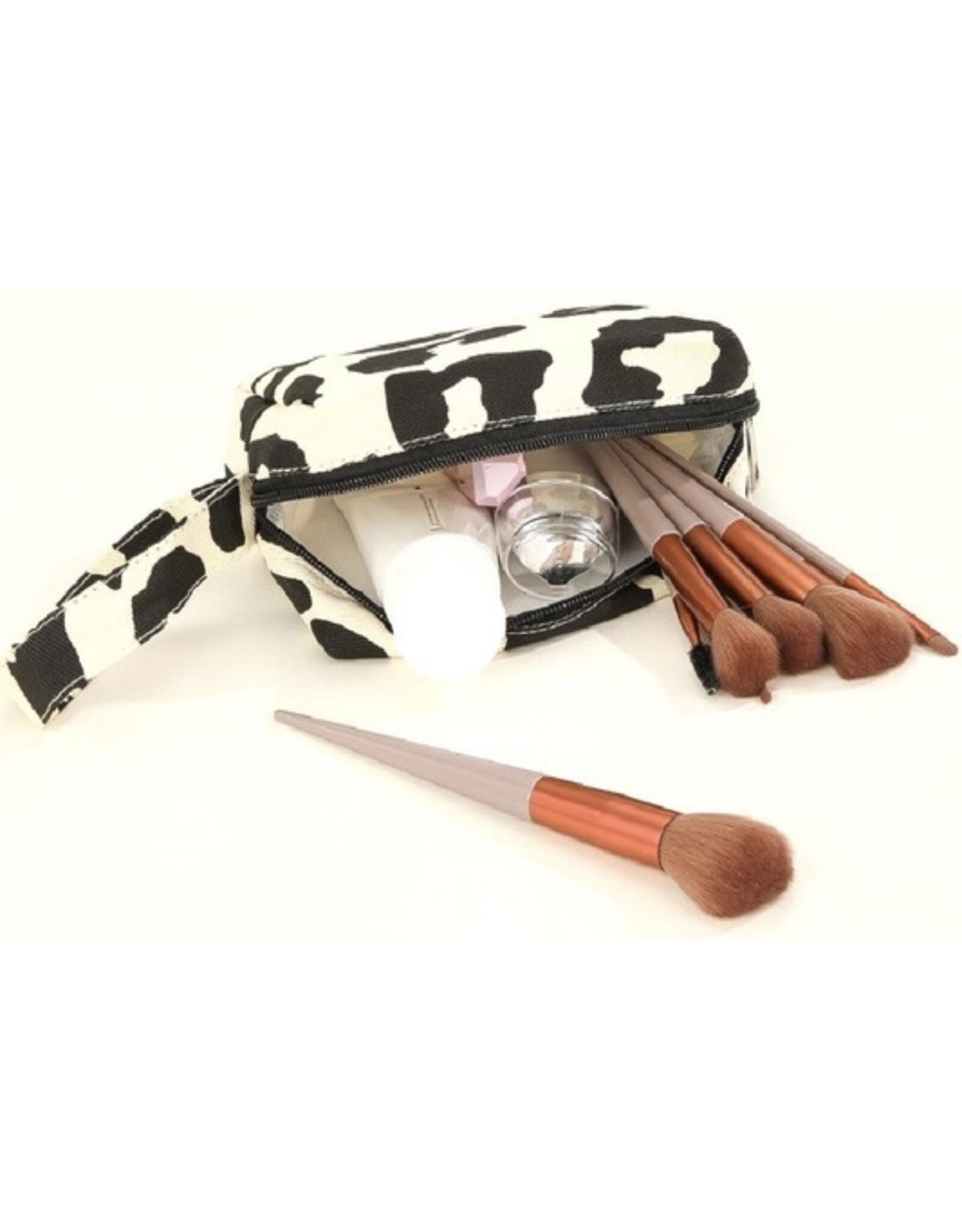 Leopard cosmetic makeup travel bag