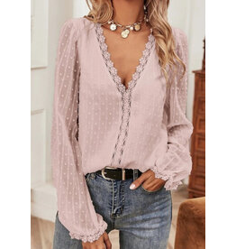 Miss sparkling Gorgeous dusty pink blouse
