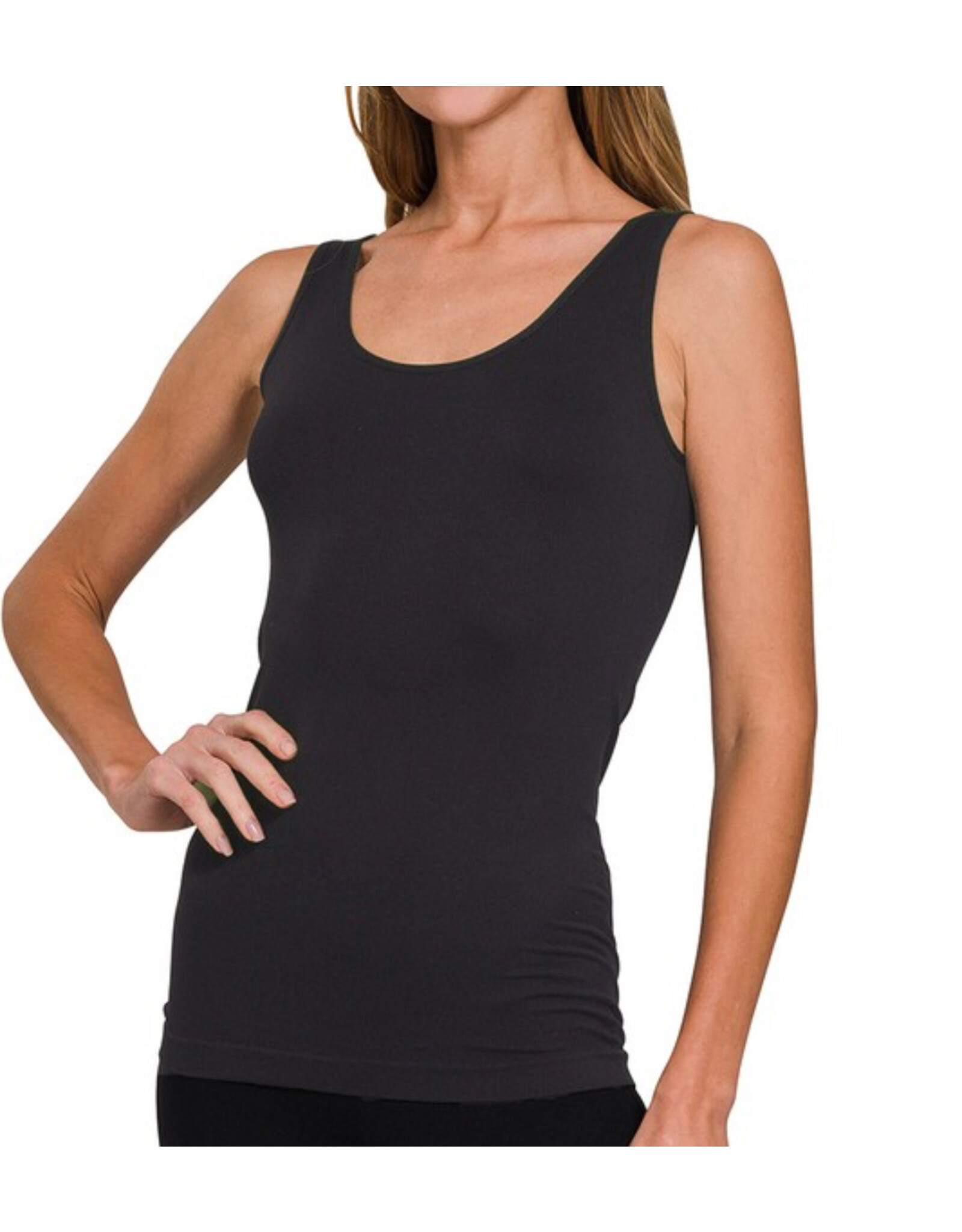 U or V Neck Seamless Tank Top