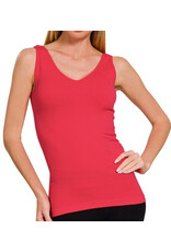U or V Neck Seamless Tank Top