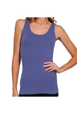 U or V Neck Seamless Tank Top
