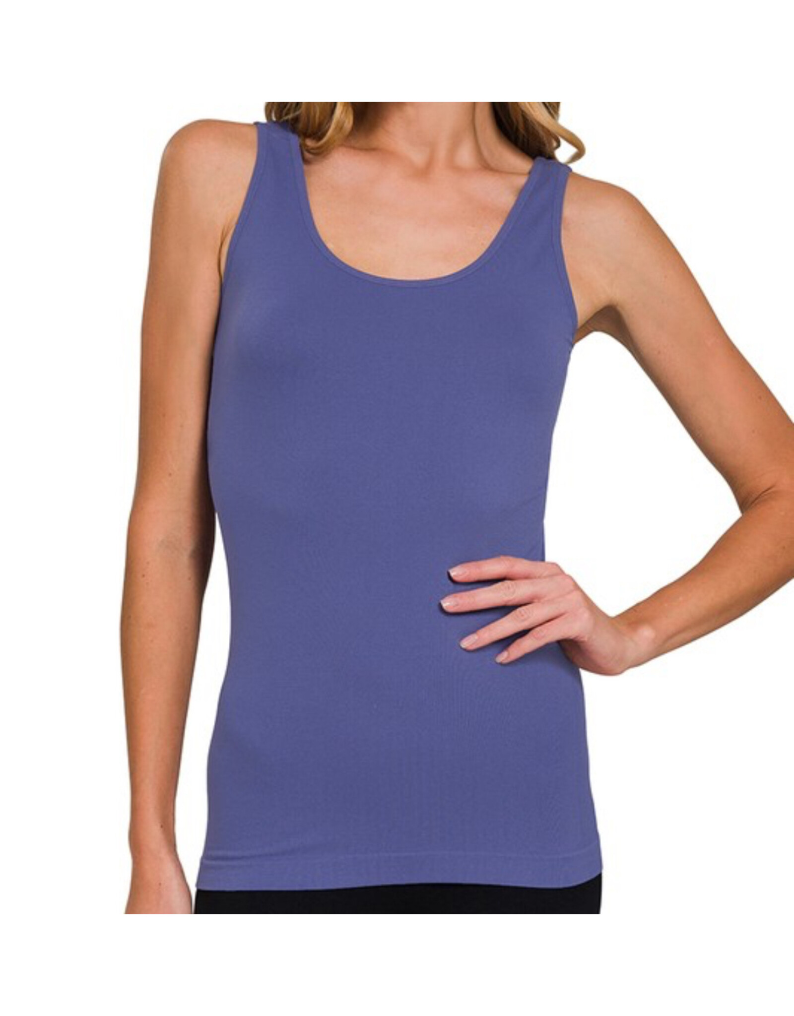 U or V Neck Seamless Tank Top