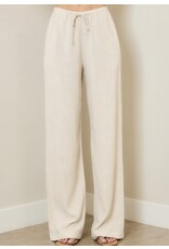 Linen wide leg pants