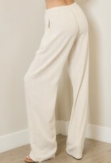 Linen wide leg pants