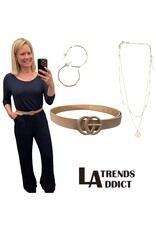 Navy jumpsuit w/ sleeves