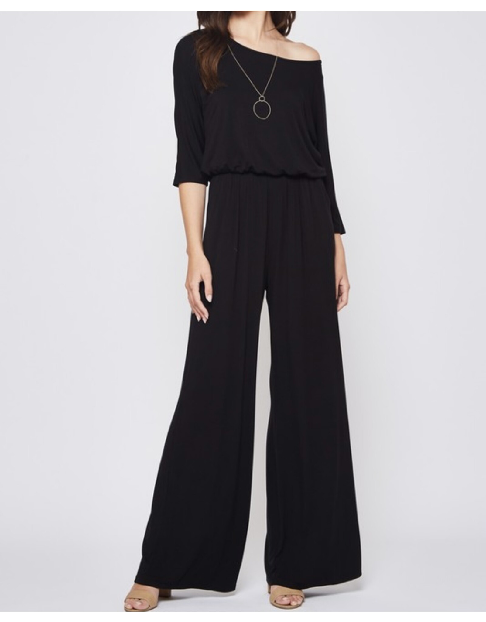 Navy jumpsuit w/ sleeves