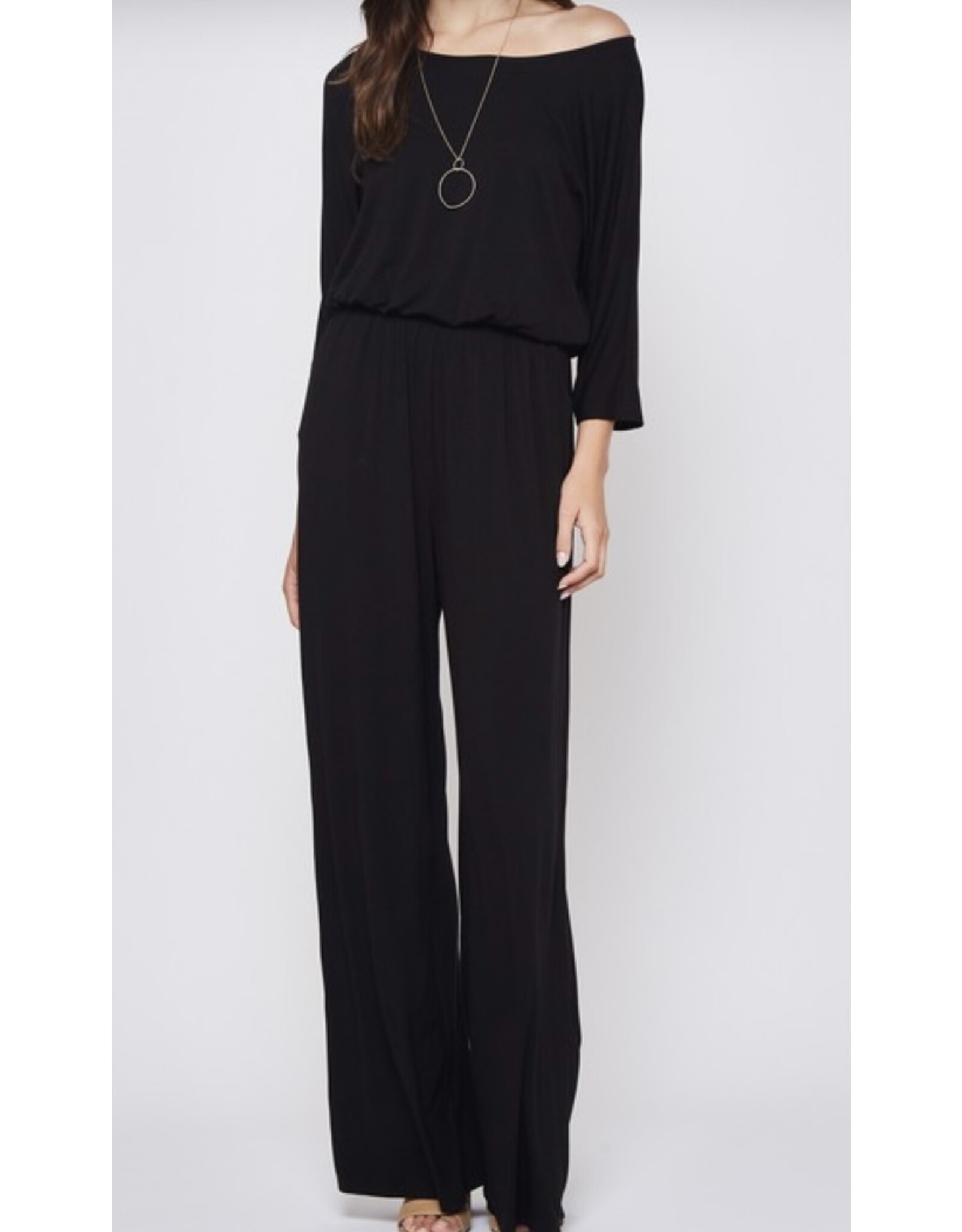 Navy jumpsuit w/ sleeves