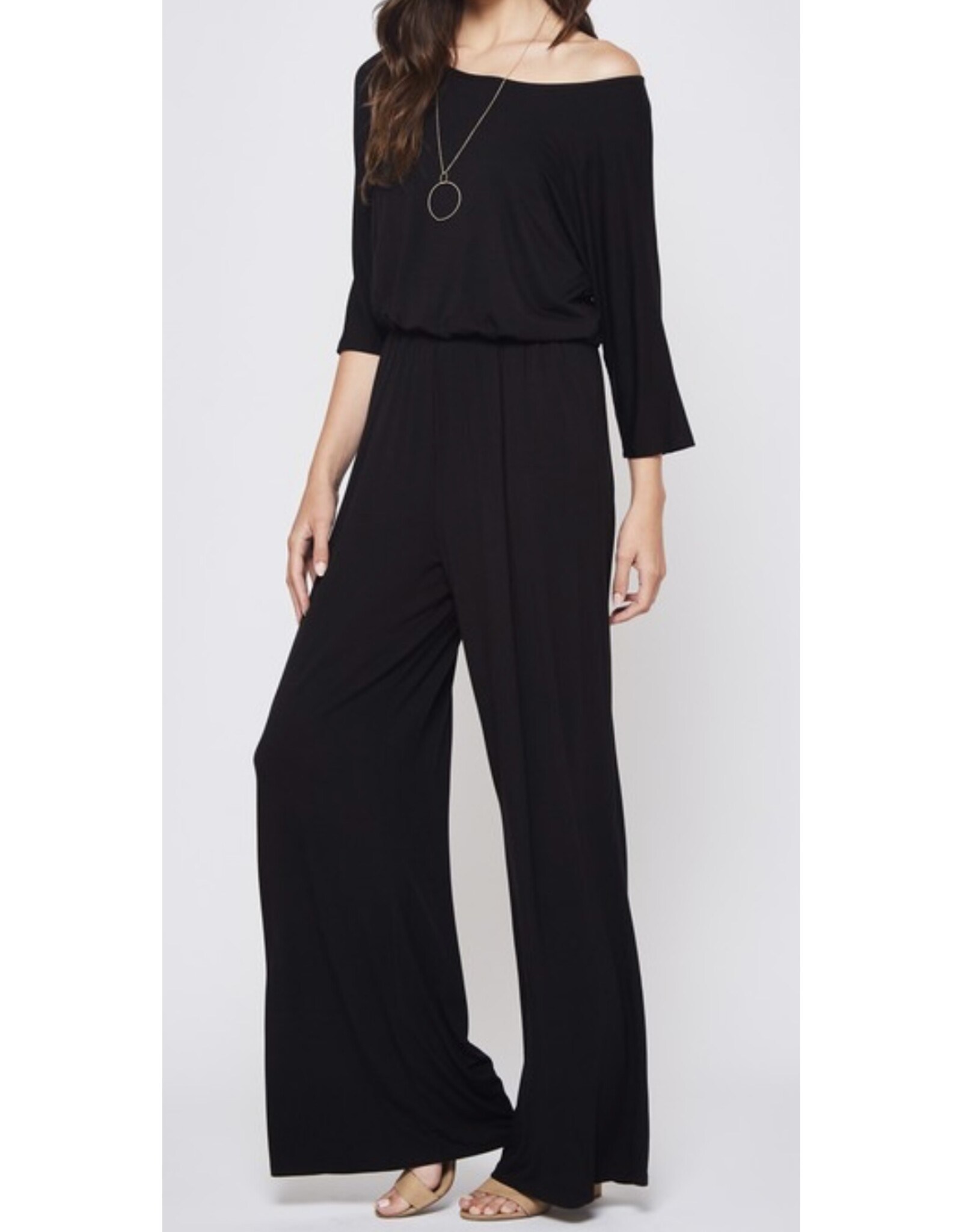 Navy jumpsuit w/ sleeves