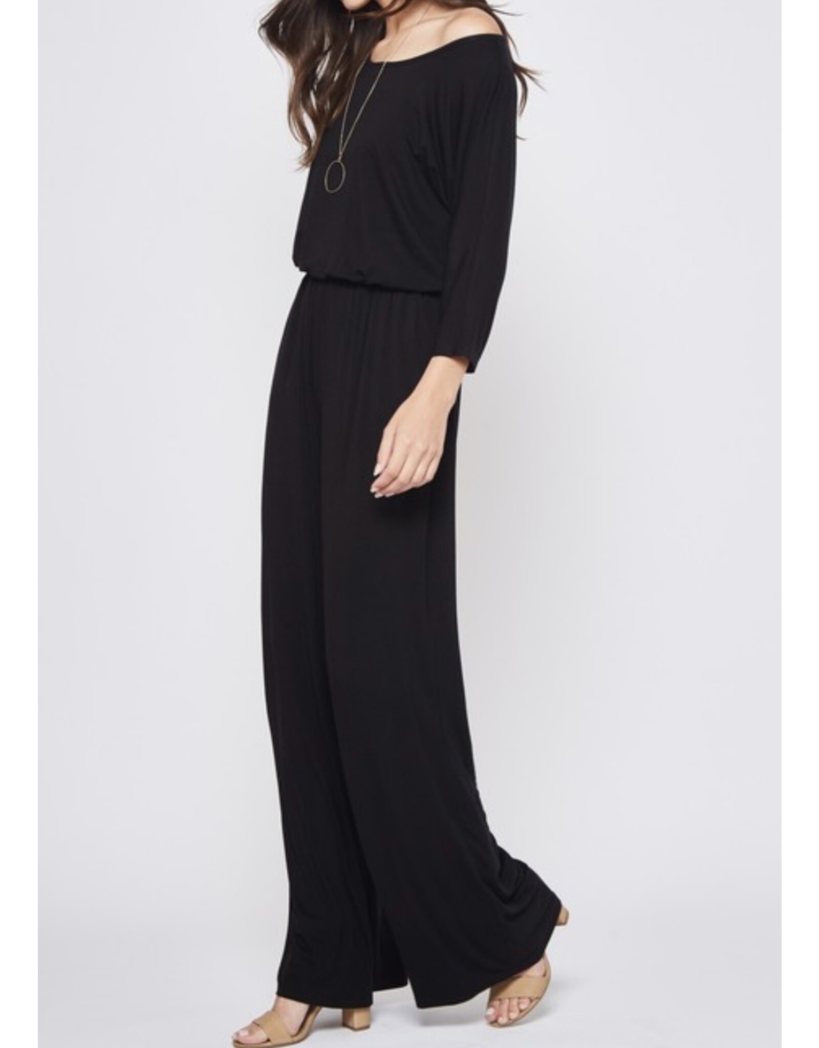 Navy jumpsuit w/ sleeves