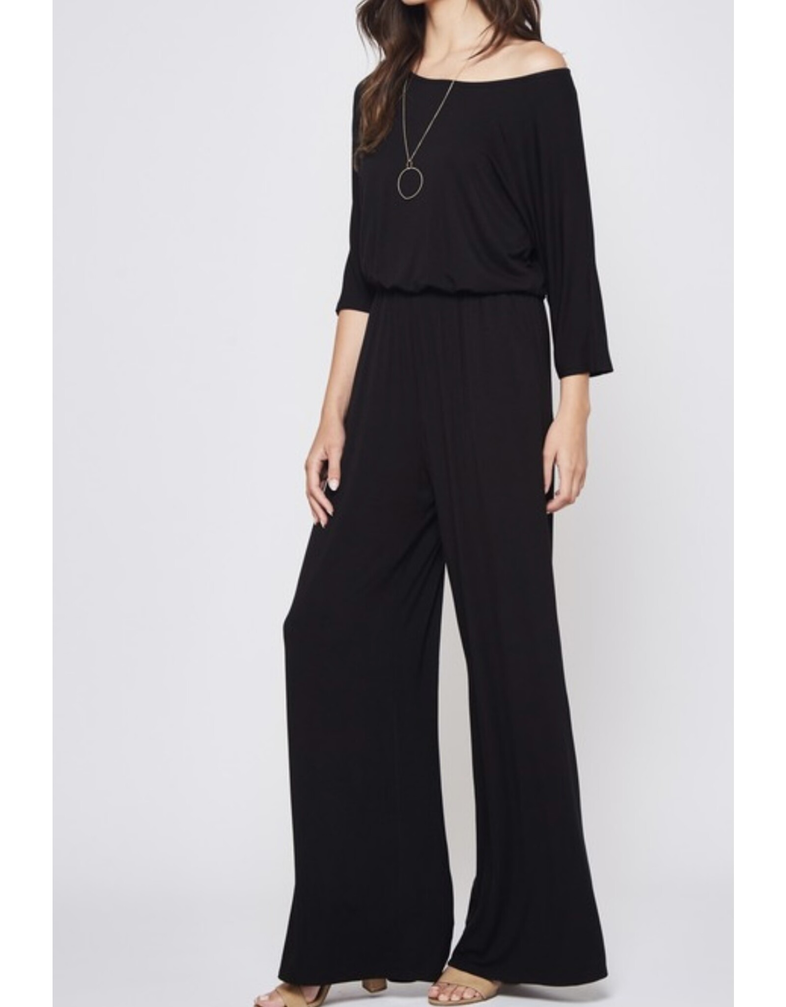 Navy jumpsuit w/ sleeves