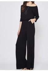 Navy jumpsuit w/ sleeves
