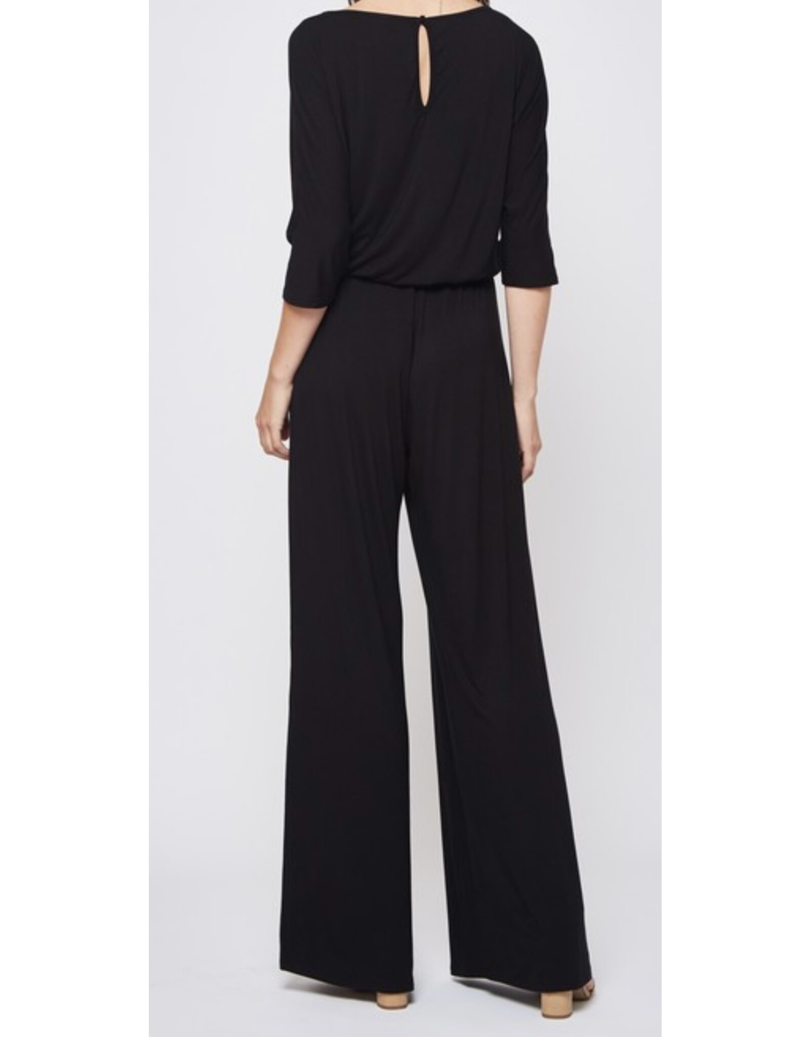 Navy jumpsuit w/ sleeves