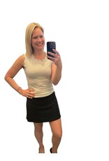 Buttery soft black skort