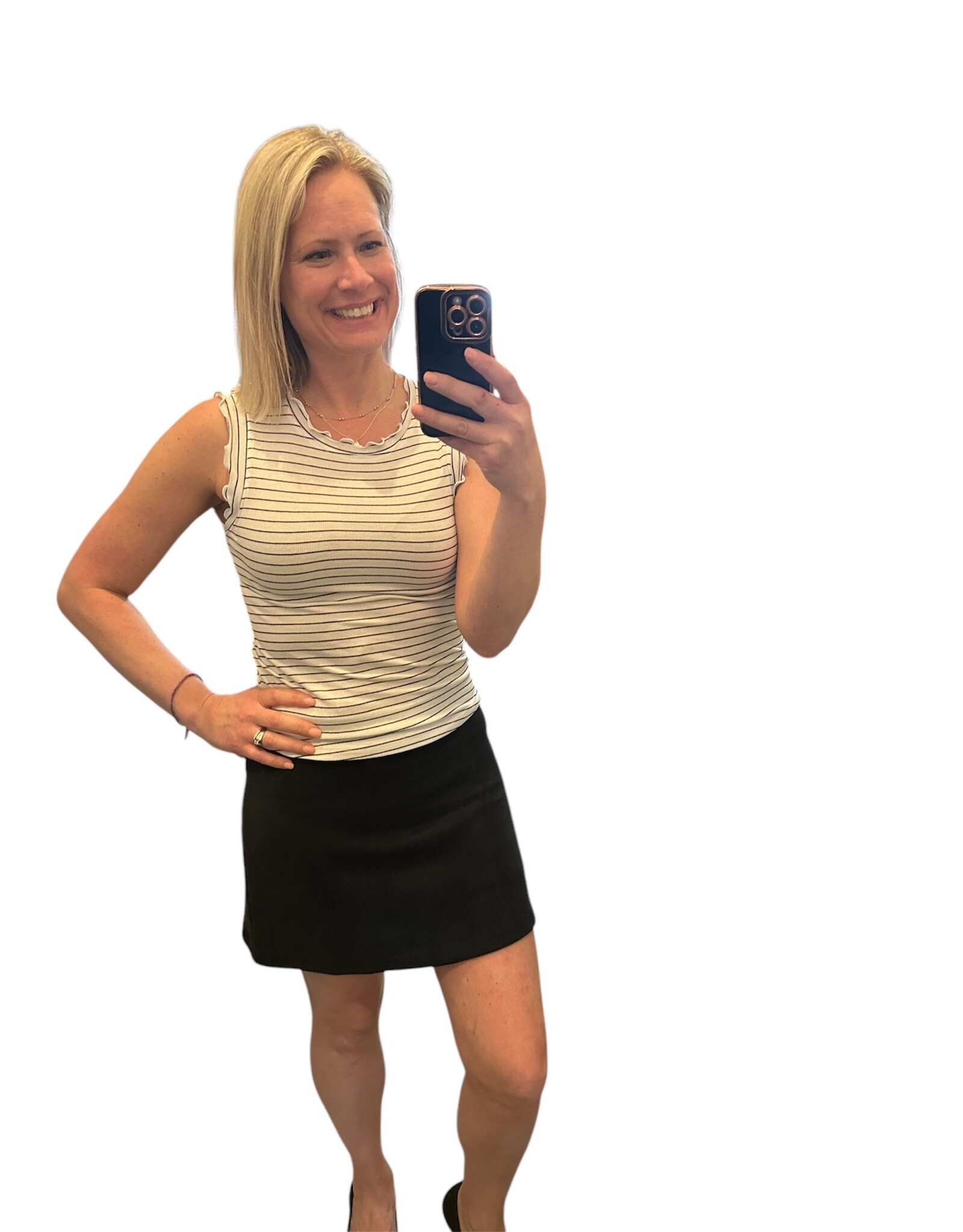 Buttery soft black skort