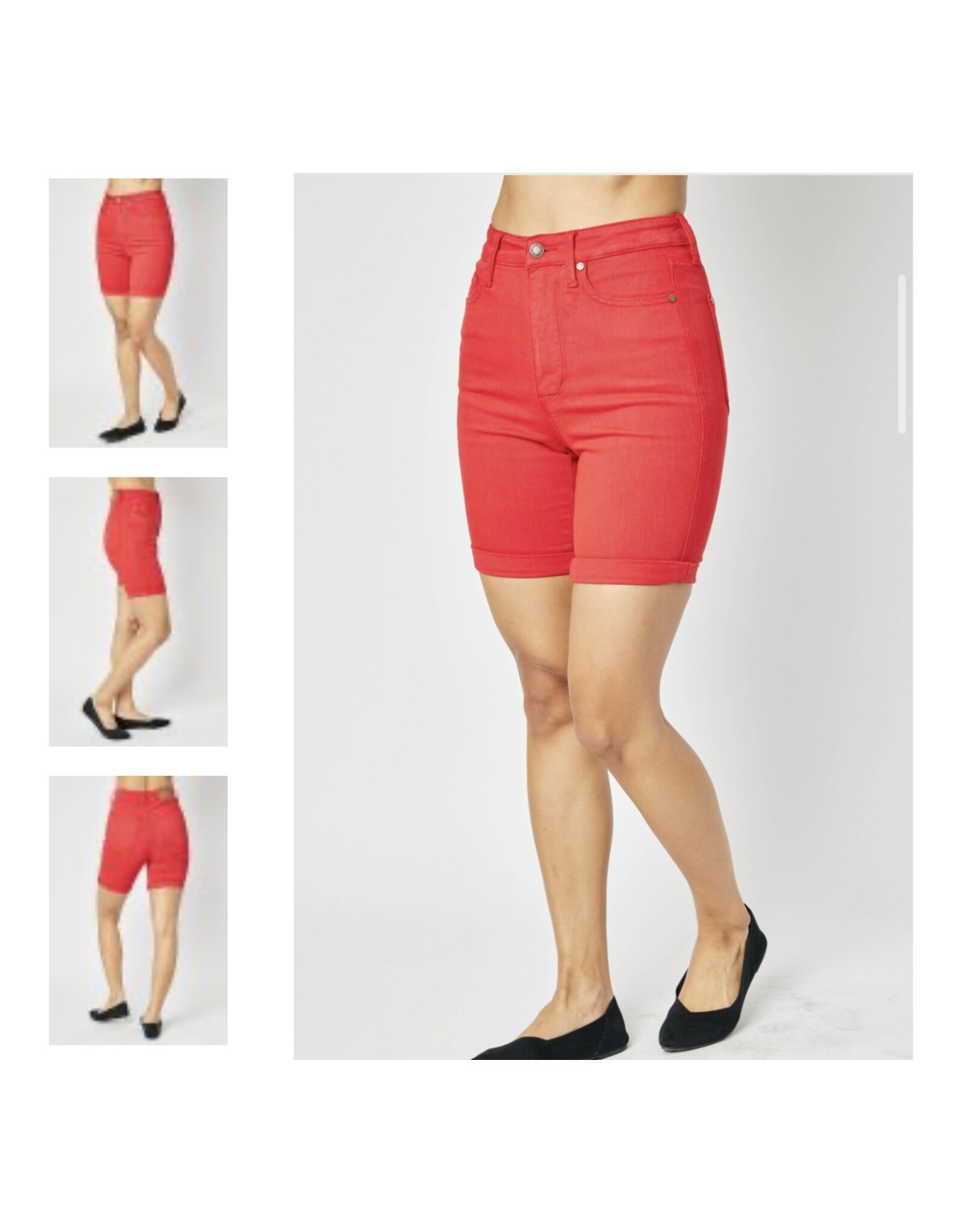 Judy Blue Judy Blue Red Bermuda Shorts