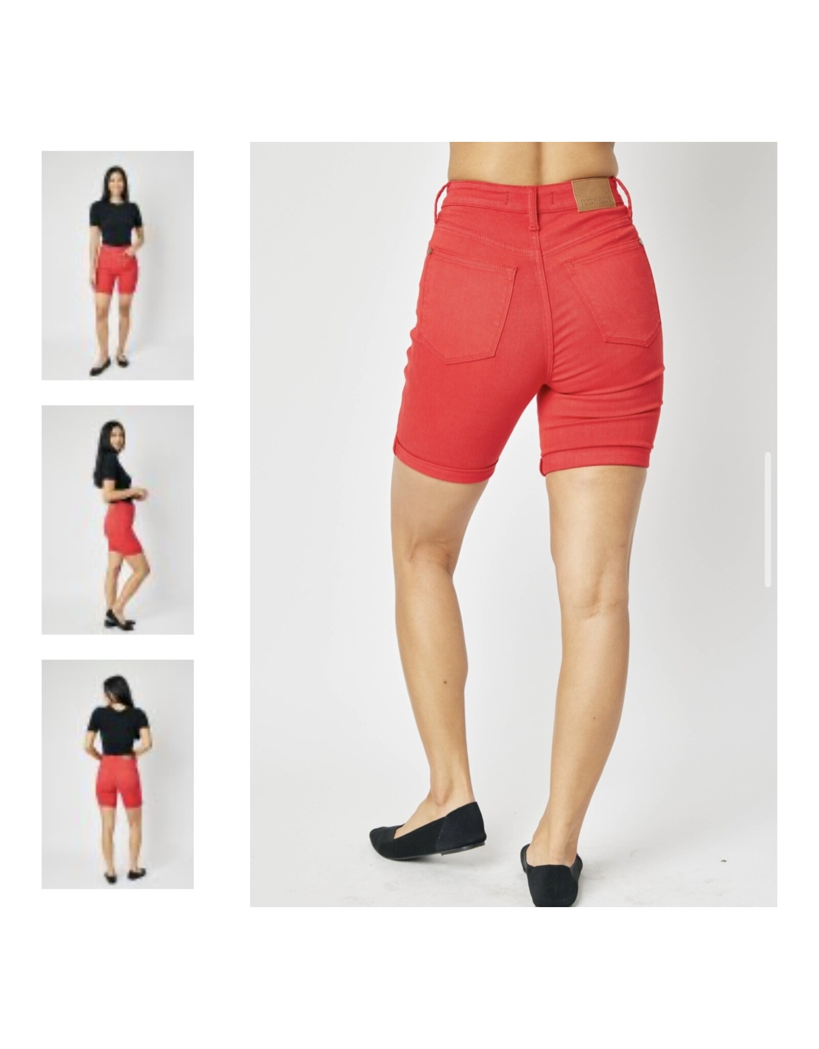 Judy Blue Judy Blue Red Bermuda Shorts