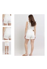 Judy Blue Judy Blue White HW Cuff Shorts