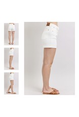 Judy Blue Judy Blue White HW Cuff Shorts