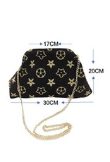 JOIA Designer fabric frame clutch