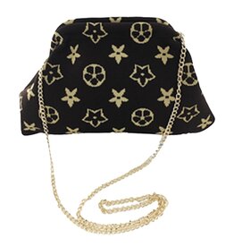JOIA Designer fabric frame clutch