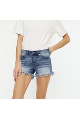 Kancan Mid rise frayed hem shorts