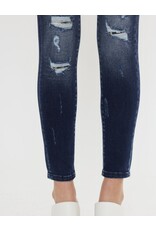 Kancan Leopard patch HR skinny jean