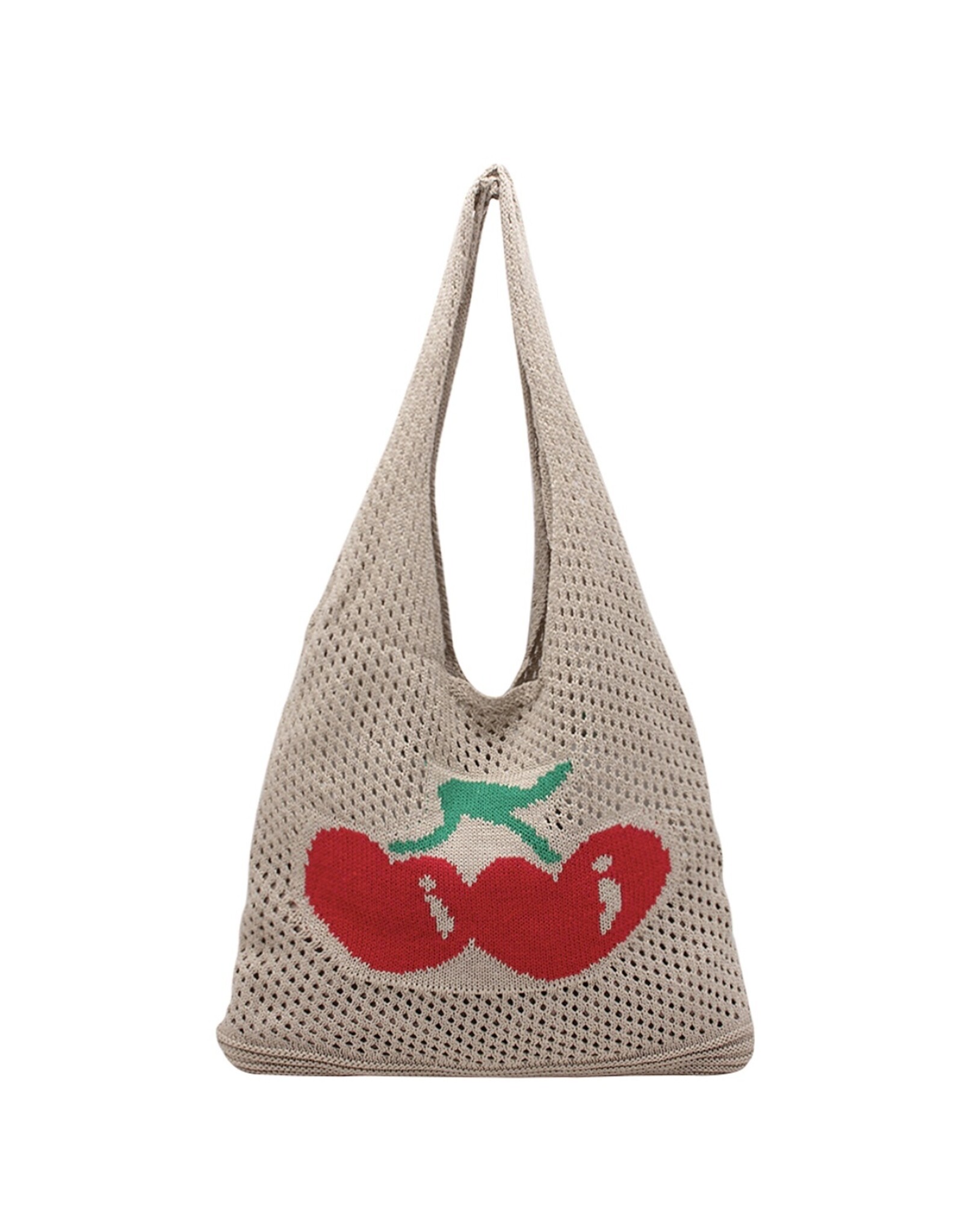 JOIA Knit trendy CHERRY hobo bag