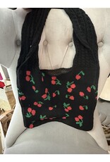 JOIA Knit trendy CHERRY hobo bag