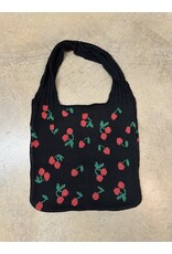 JOIA Knit trendy CHERRY hobo bag