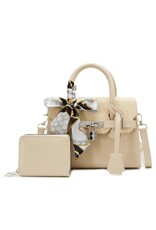 JOIA textured satchel 2 in 1 wallet