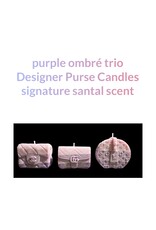 LATA Designer purse trio santal candles