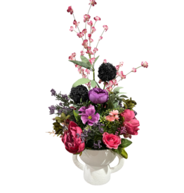 db db purple & red floral