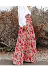 Miss sparkling Floral maxi skirt