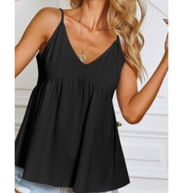 Miss sparkling Black tank w/ spaghetti straps