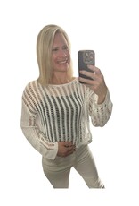 Miss sparkling Open knit sweater