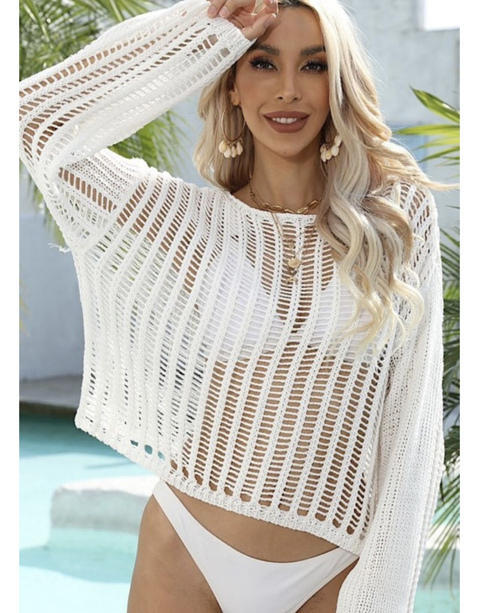 Miss sparkling Open knit sweater