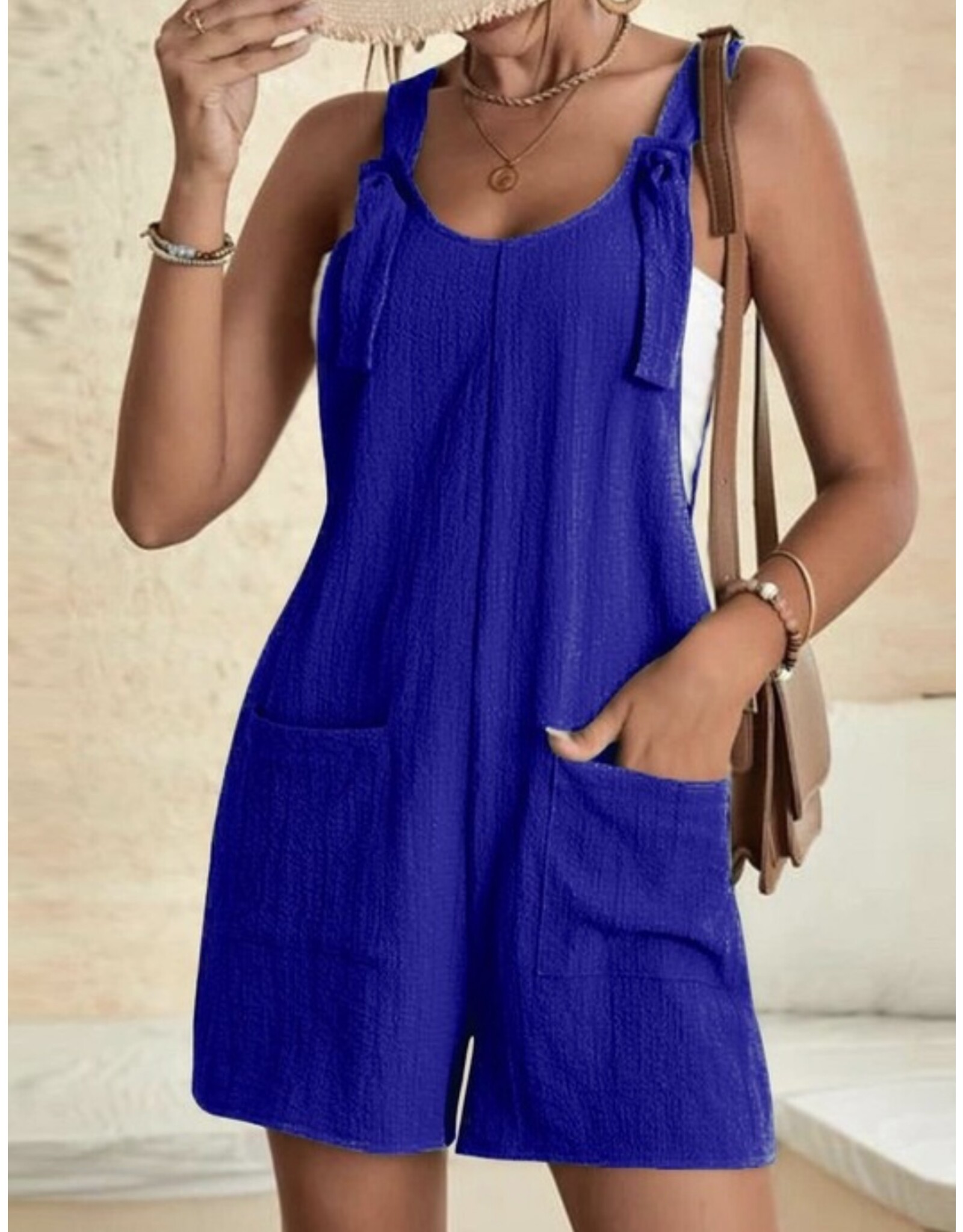 Miss sparkling Royal blue romper