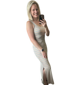 Lovestitch Maxi dress w/ side slits, cross back