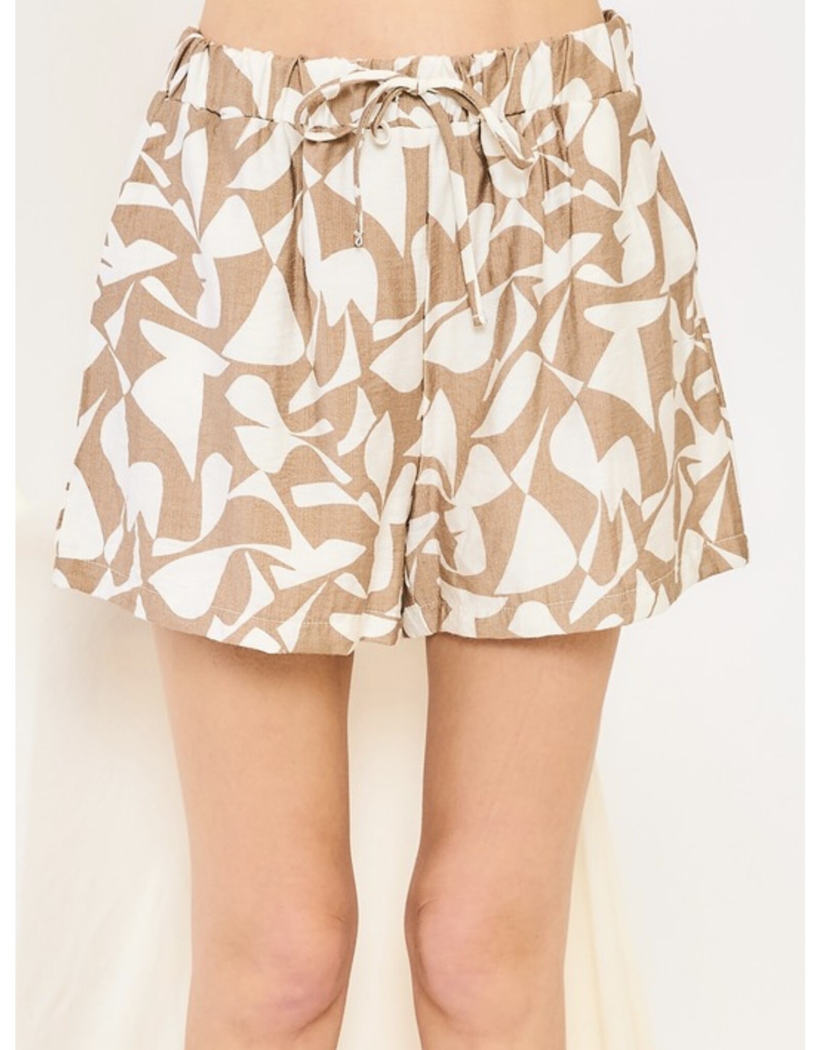 Abstract print shorts