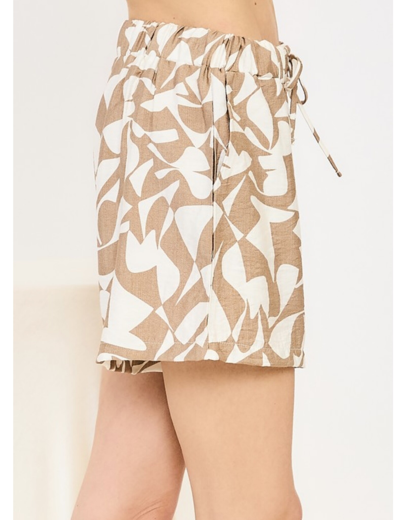 Abstract print shorts