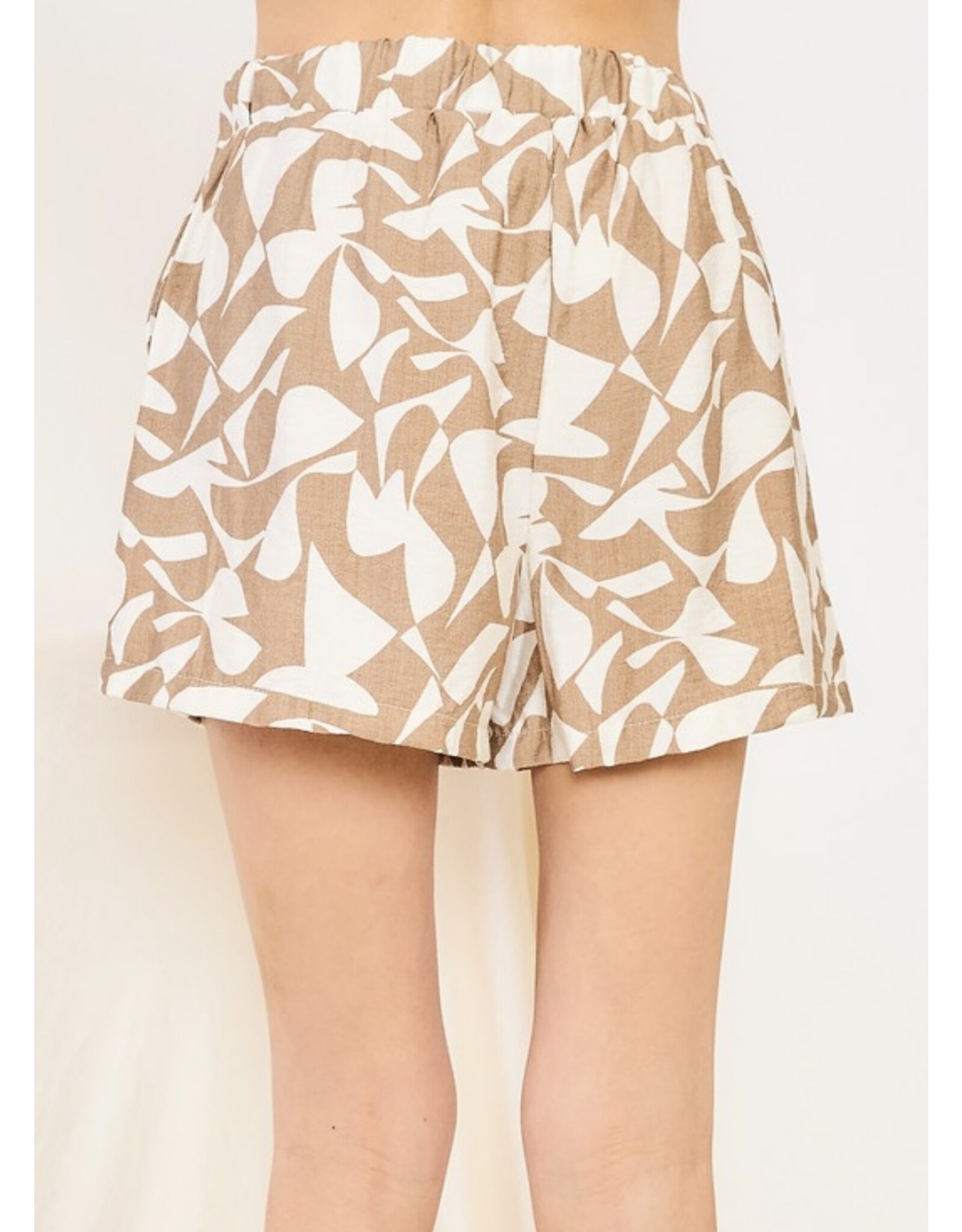 Abstract print shorts